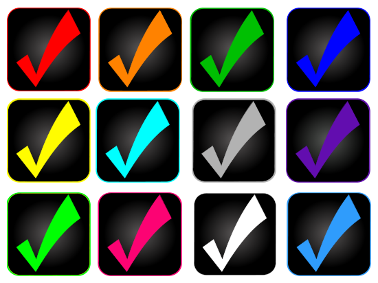 Jpeg of the Checkbox icons
