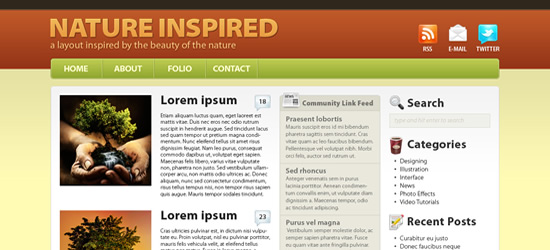 Create a Nature Inspired WordPress Layout