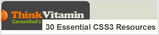 30 Essential CSS3 Resources