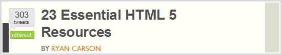 23 Essential HTML 5 Resources