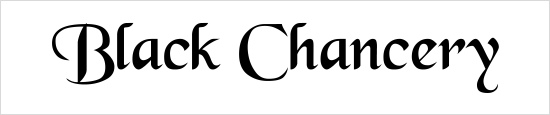Black Chancery  Font