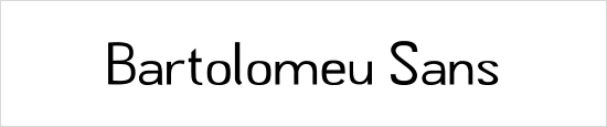 Bartolomeu Sans Font