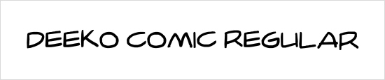 Deeko Comic Font