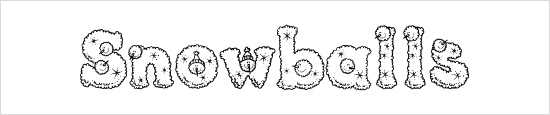 PC Snowballs Font