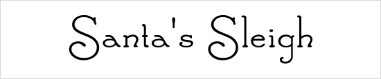 Santa's Sleigh Font