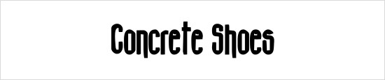 Concrete Shoes