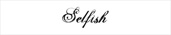 Selfish Font