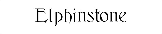 Elphinstone Font