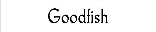 Goodfish font