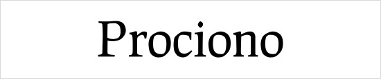 Prociono Regular Font