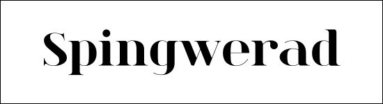 Spinwerad Font