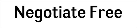 Negotiate free font