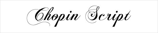 Chopin Script Font