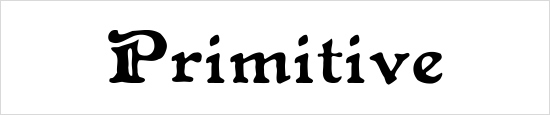 Primitive Font